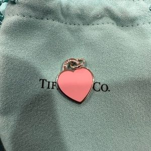 SOLD Authentic Tiffany Small RTT Pink Enameled Heart NEW Discounted